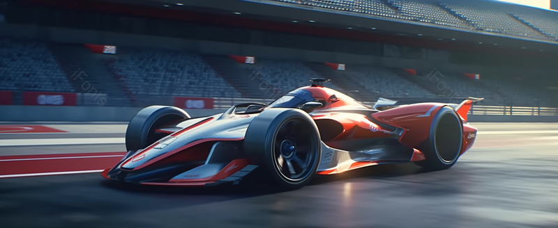 快速移动的赛车越过大看台附近的跑道终点线,高清,摄影图,摄影图片,图片大全,摄影图免费下载